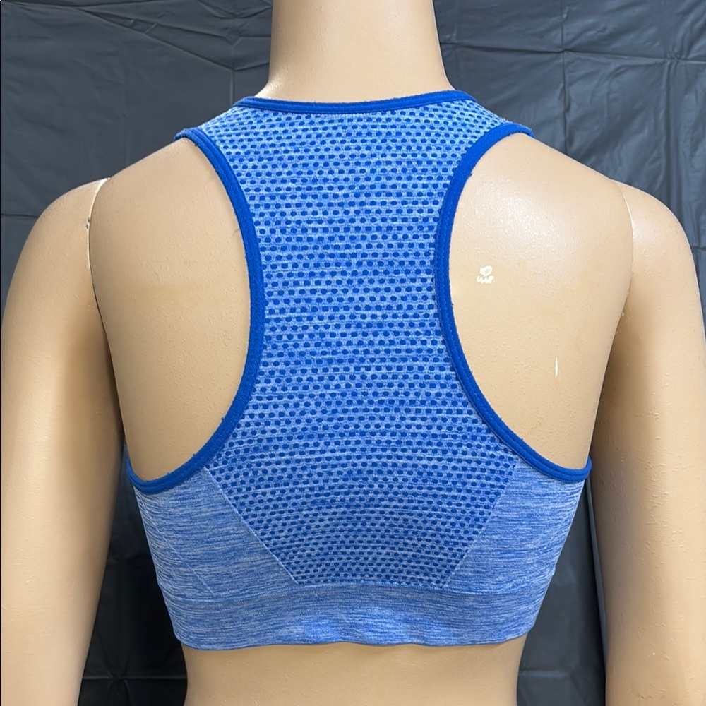 Blue Racerback Sports Bra - Picture 2 of 2